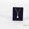 Pendant silvered 3D violin