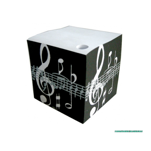 Cubic notepad treble clef