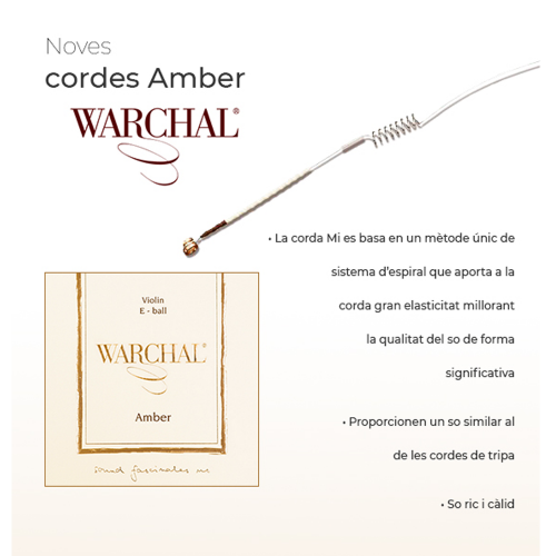 Cuerda Violín Warchal Amber