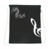 Bolsa saco negra clave de sol B-3023