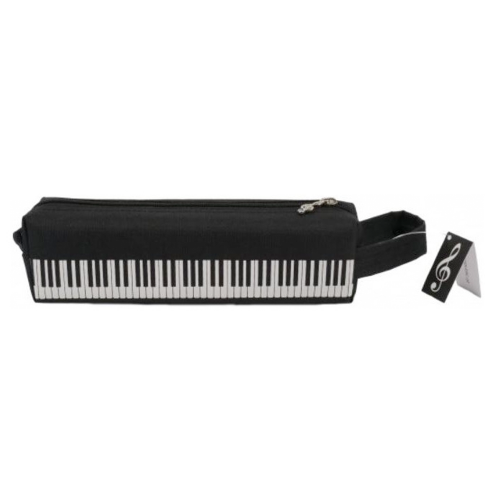 Plumier cuadrado negro teclado P-1027