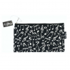 Pencil bag black white music symbols P-1025