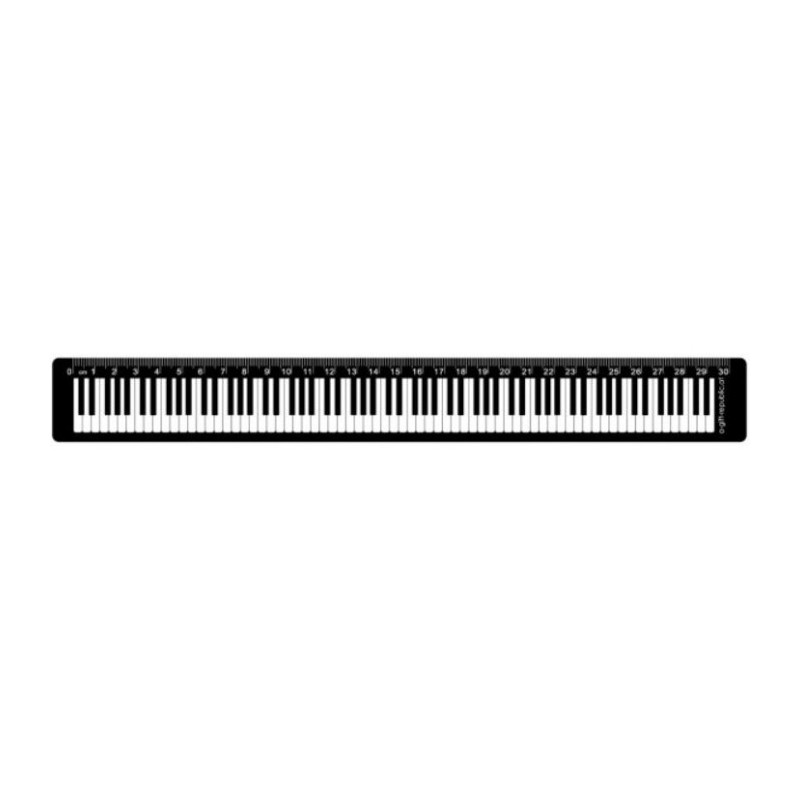 Regla 30 cm teclado