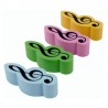 Erasers treble clef pack of 4