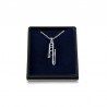 Pendant silvered 3D trombone