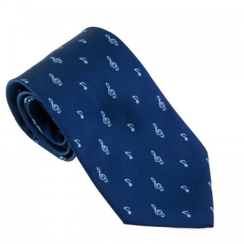 Silk Tie treble clefs