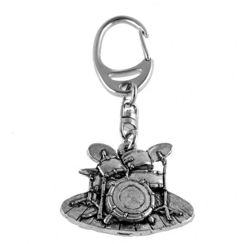 Pewter Keyring drum set