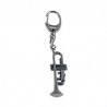 Pewter Keyring trumpet