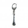 Pewter Keyring microphone