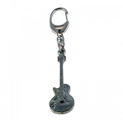 Pewter Keyring electric guitar Gibson